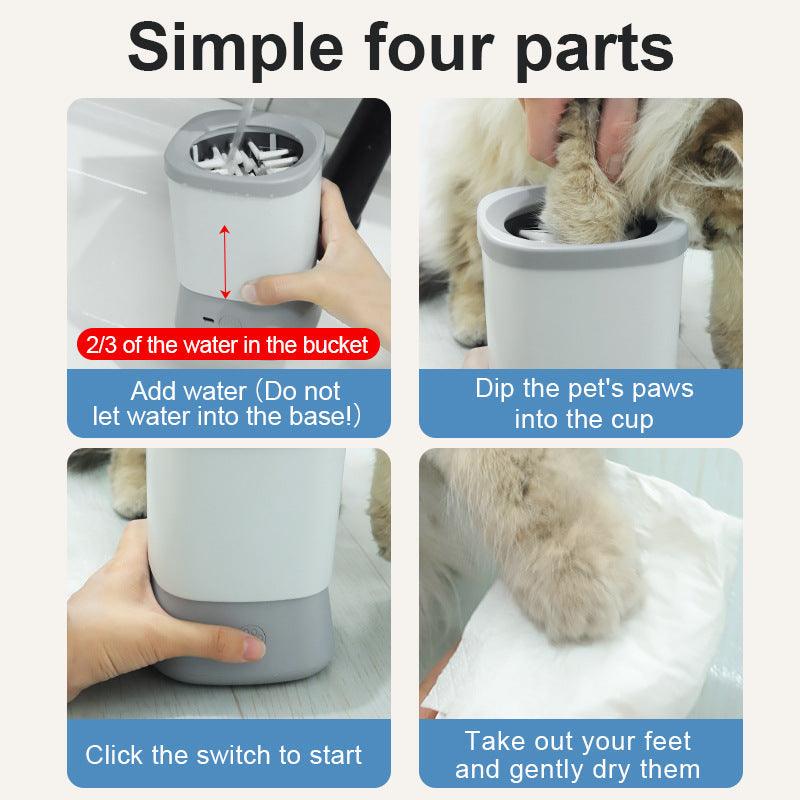 Automatic Dog & Cat Paw Cleaner